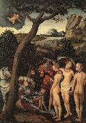 Lucas  Cranach The Judgment of Paris_3 Sweden oil painting artist